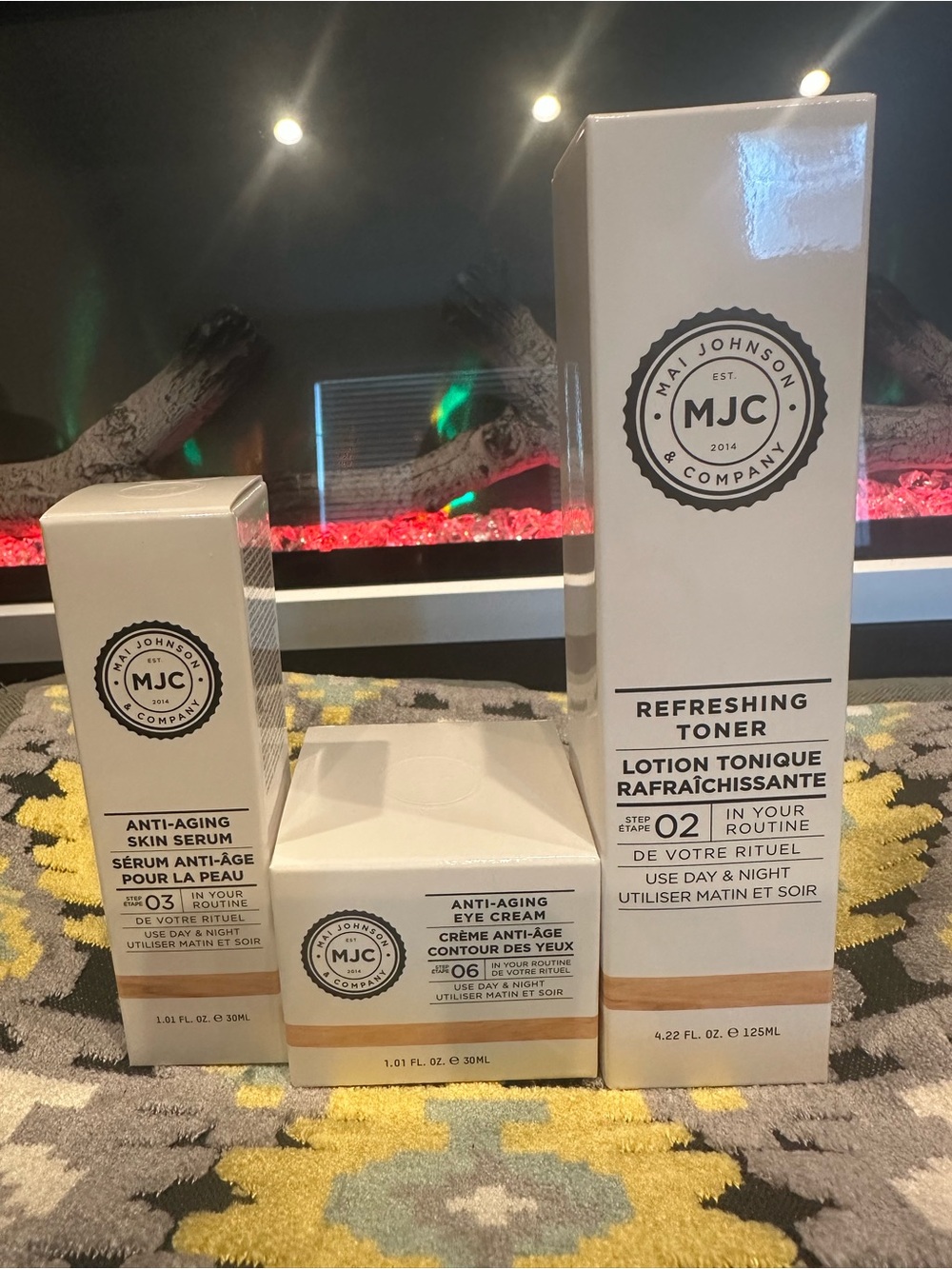 Mai Johnson & Company 3-Piece Anti-Aging Skincare Set, Serum, Eye Cream & Toner